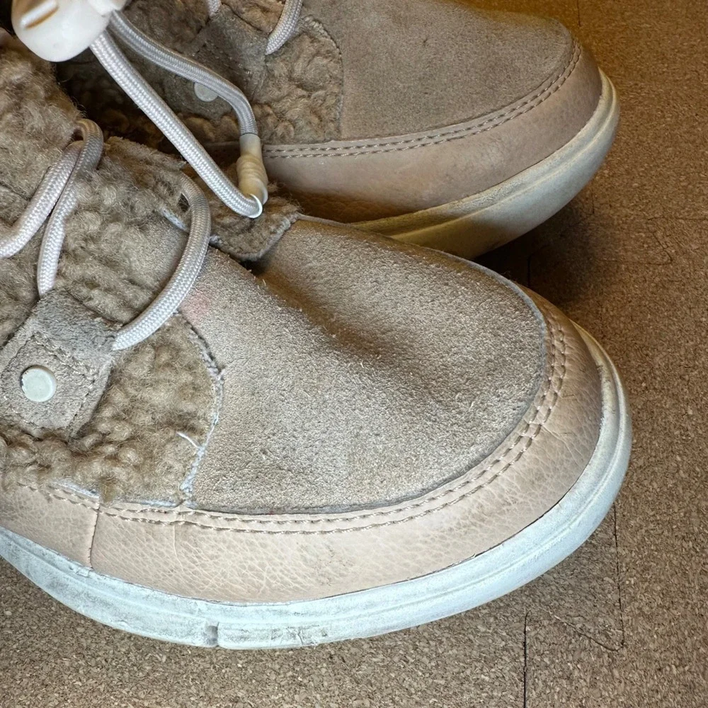 Sorel Kinetic Sport Tan Faux Fur Suede‎ Winter Boots NY4894-262 Womens 3